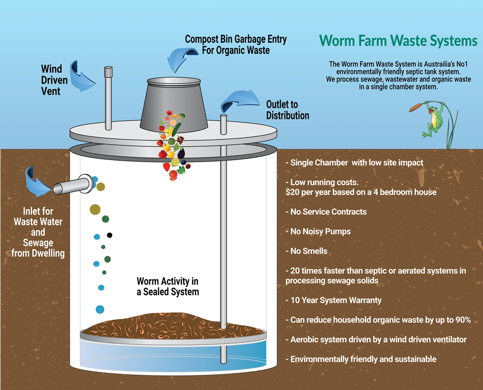 How Does A Septic Tank System Work - Diagram